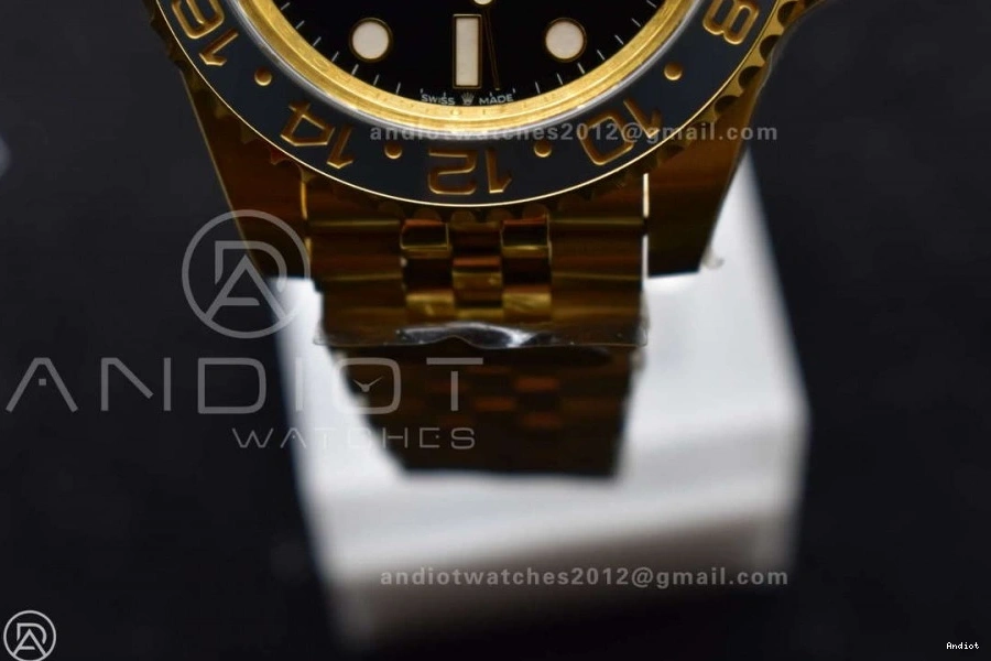 126718 GRNR Gold Factory YG CHS on 1:1 Black II GMT VR3285 Bracelet Edition Gain Best Dial Weight Master Jubilee 0507